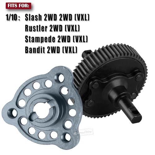 RC Upgrades Part for 1/10 Slash/Rustler/Stampede/Bandit 2WD VXL,48P 76T 83T 86T 90T Spur Gear &Transmission Gear &Slipper Clutch &Pressure Plate &Slipper Rebuild Kit,Titanium - color: Titanium(for 2wd)