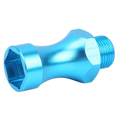 Generic RC Car Wheel Hub Adapters, 4 Sets Aluminum Alloy Extension Spacers with 12mm and 17mm Hex, for 1/10 Off Road RC Model Car Truck (Blue) - color: Blue