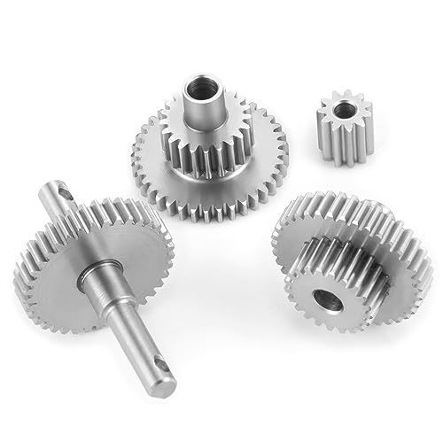Stainless Steel 9.7:1 Overdrive Transmission Gear Pinion Set for TRX4M Upgrades 1/18 RC Crawler Car
