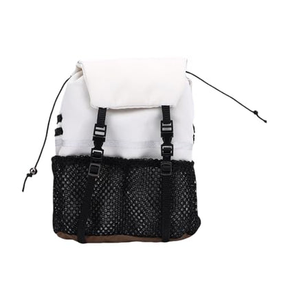 Yctze RC Simulation Backpack, Oxford Cloth Storage Bag, Stickers Backpack with Customization, Ideal for SCX10, 1/8 & 1/10 Scale RC Crawlers (White) - color: White