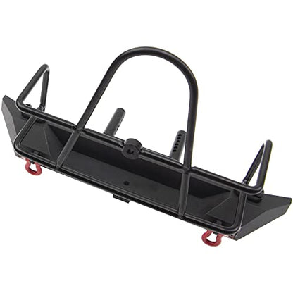 ShareGoo Metal Bumper with Tow Trailer Compatible with Axial SCX10 90046 90047 Traxxas TRX-4 Redcat Gen8 1/10 RC Crawler Car (Rear Bumper) - style: Rear Bumper