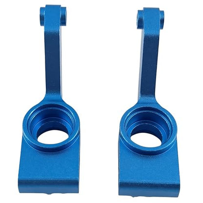 Aluminum Rear Axle Carriers for Slash Stampede Rustler 4X4 4WD (Blue) | 1/10,Rear Knuckles,Stub Axle Hubs,1952,CNC Machined,Heavy Duty,High Strength,Precision Fit,Wear Resistant,RC Upgrade - color: Blue