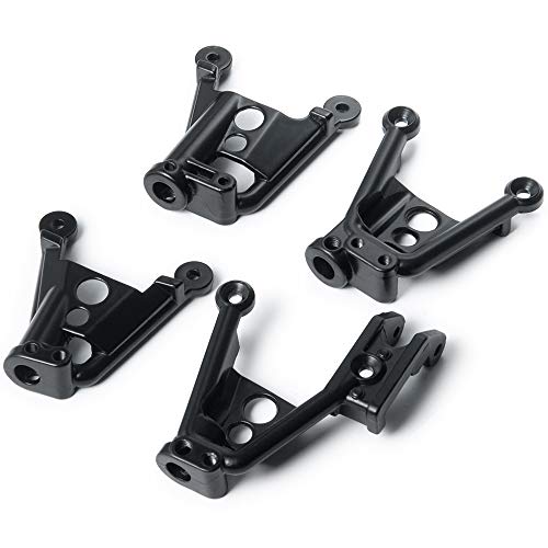 4PCS Aluminum Rear/Front Shock Tower Shock Hoops for Axial SCX10 II 90046 90047 1/10 Scale Crawlers Truck Car Upgrade