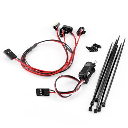 MORLORDY M1.4 RC Rock Lights Kit with Controller - RC Chassis Underglow Lights for SCX24 AX24 FCX24M 1/24 RC Crawler Cars Upgrade Parts - color: M1.4