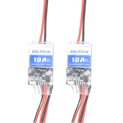 10A Brushed Bidirectional ESC for 130/180 Motor RC Car Boat Tank 2S-4S