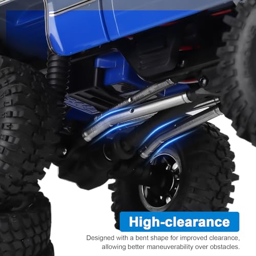 High Clearance Links Extended Stainless Steel Chassis Linkage Set for 1/18 Traxxas TRX4M K10 RC Crawler Car Upgrade Parts(8PCS)