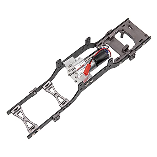 ShareGoo Metal Body Chassis Frame Car Shell Suspension Bracket with 370 Motor kit Compatible with MN Model D90 D91 MN45 MN99 MN99S 1/12 RC Car (Titanium) - color: Titanium