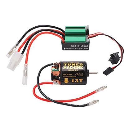 Brushed Motor ESC Combo, 540 Brushed Motor with 65A ESC for Axial for Scx10 90046 RC Car