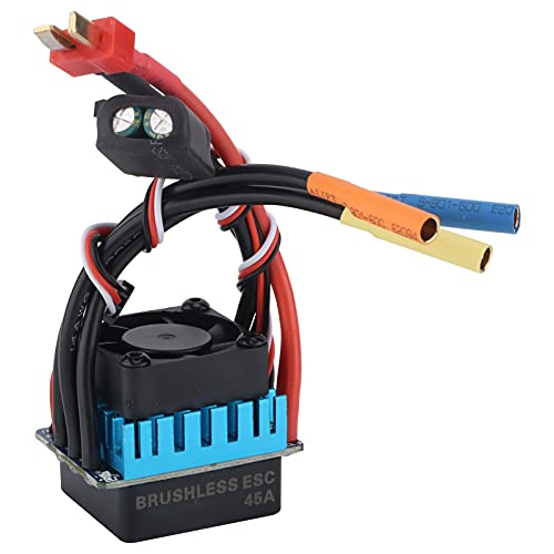 RC Waterproof 45A Sensorless Brushless ESC for High Performance RC Cars