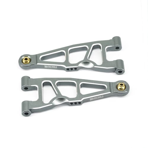 Hobby Details Aluminum Upgrade Parts Set for ARRMA Mini Kraton 4x4 1/16, Front & Rear A-Arms, Knuckle, Steering,Titanium Color (Front Lower Arm Set) - color: Front Lower Arm Set