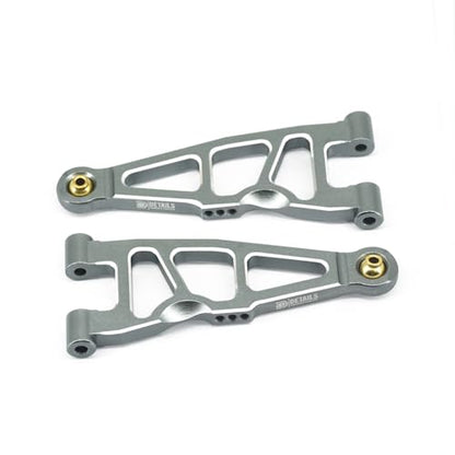Hobby Details Aluminum Upgrade Parts Set for ARRMA Mini Kraton 4x4 1/16, Front & Rear A-Arms, Knuckle, Steering,Titanium Color (Front Lower Arm Set) - color: Front Lower Arm Set