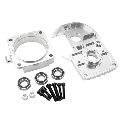 FLMLF CNC Metal Quick Release Clutch Bell Support Frame Kit for 1/5 Hpi Rofun BAHA Rovan Km Baja 5b Ss 5t 5sc Rc Car Parts (Silver) - color: Silver