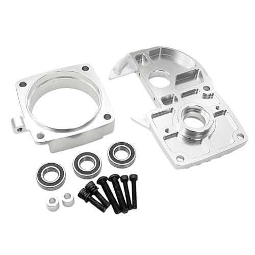 CNC Metal Quick Release Clutch Bell Support Frame Kit (Silver) | for 1/5 Hpi Rofun Baha Rovan Km Baja 5b Ss 5t 5sc Rc Car Parts - color: Silver