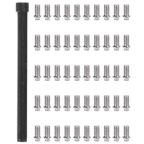 VGEBY RC Car Screw 50Pcs RC Car Wheel Rims Hub Screws Stainless Steel Screws for 1/10 RC Crawler Car - size: M3