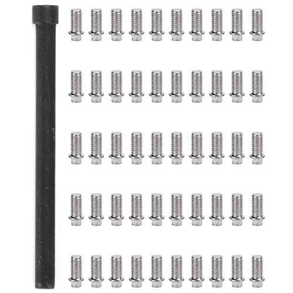 VGEBY RC Car Screw 50Pcs RC Car Wheel Rims Hub Screws Stainless Steel Screws for 1/10 RC Crawler Car - size: M3