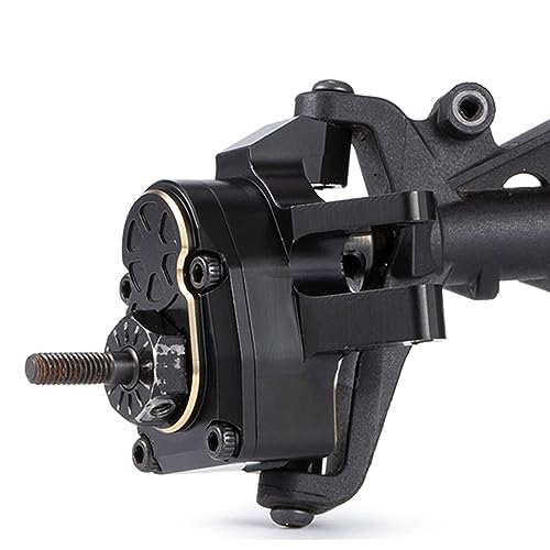 2 Pcs 1/10 RC Crawler Car Front Portal Axles Aluminum Steering Knuckles, Portal Axle Steering Knuckles Upgrades Parts Accessories for SCX10 III