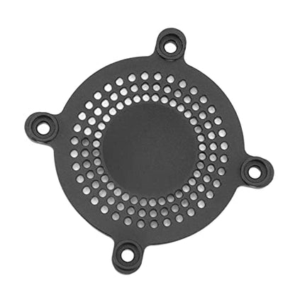RC Fan Cover 50mm Aluminum Alloy CNC Machining ESC Cooling Fan Cover, Lightweight Protective Cover for RC Car ESC with Enhanced Heat Dissipation and Rugged Design (Black) - color: Black