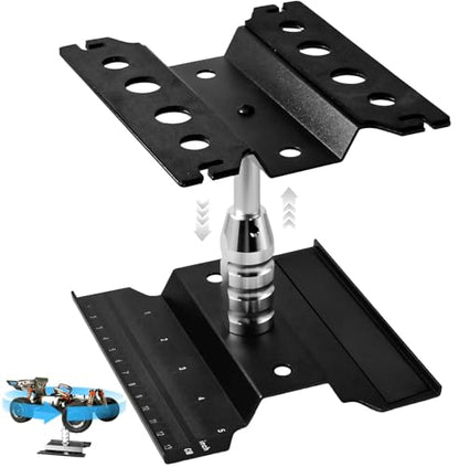 Rc Car Stand with Litf Lower Adjustable & 360'Rotatable, Rc Stand Repair Station with Shock Holder for TraxxasTRX4 Arrma Losi Axial Hsp Hbx Mix Wltoys, Wrenching On 1/8 1/10 1/12 1/14 Rc Rig Black - color: Black