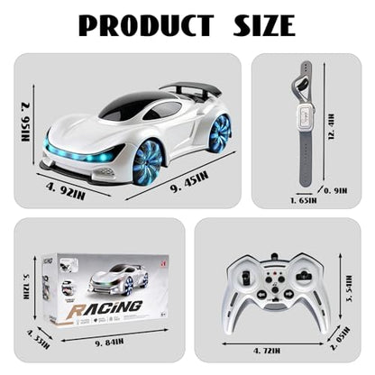 Remote Control Car, Gesture Sensing RC Stunt Car | Drift RC Cars with Light Spray & Sound, 2.4GHz Hobby RC Cars Toy for Kids, Dual Control,Birthday Gifts for Boys Girls