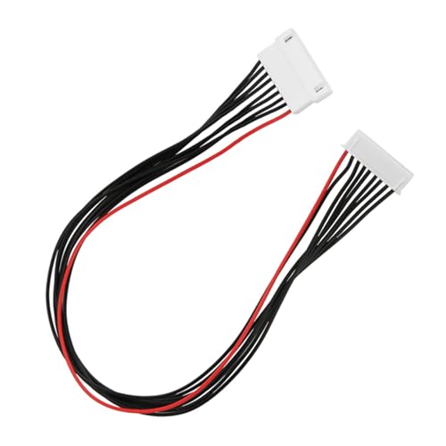 LiPo Balance Extension Wire, Plastic Metal JST XH 8S Balance Plug Extension Wire Set, 10 Pack 30cm Length, for LiPo Battery Charging RC Car Plane Replacement