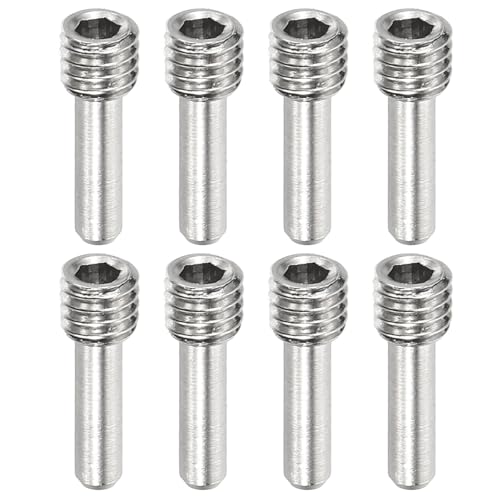 MECCANIXITY 8 Pack Driveshaft Screw Pins, M4x12x3.5mm Universal Stainless Steel Drive Shaft Screw Pins, RC Car Repair Parts for Electric Car/Truck Replacement - size: M4x12x3.5mm