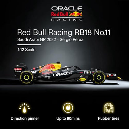 Voltz Toys Authentic Licensed 1:12 F1 RedBull Rb18 Remote Control Car - F1 Collection RC car Series for Kids and Adults - 2.4GHz RC Car for Gift (1:12 RedBull Rb18(NO.11)) - color: 1:12 Redbull Rb18(no.11)