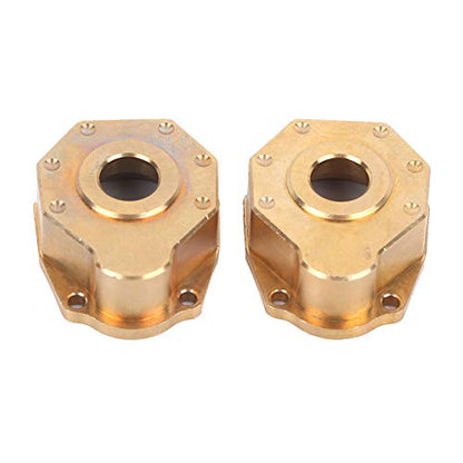 Front Back Portal Axle Universal Axle Case Cover Brass Weight Heavy Duty Brass Steering Knuckle Portal Cover for TRX4 Crawler 1/10 RC Car