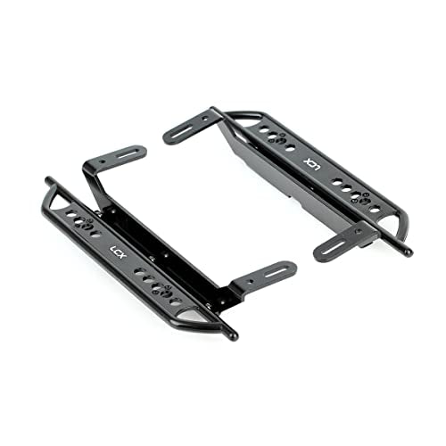 LCX 1/10th RC Crawler Car Aluminum Alloy Rail Steel Side Step Running Board Rock Slider for TRX4 TRX-4, Upgrades Parts Accessories
