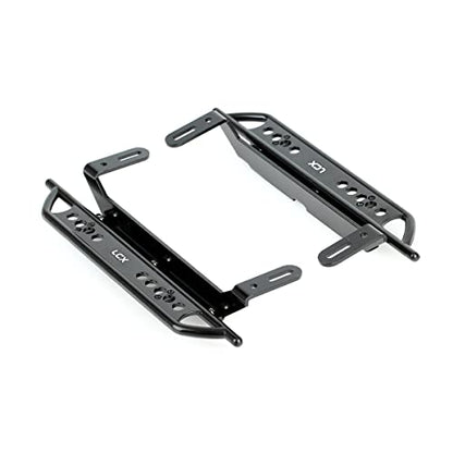 LCX 1/10th RC Crawler Car Aluminum Alloy Rail Steel Side Step Running Board Rock Slider for TRX4 TRX-4, Upgrades Parts Accessories