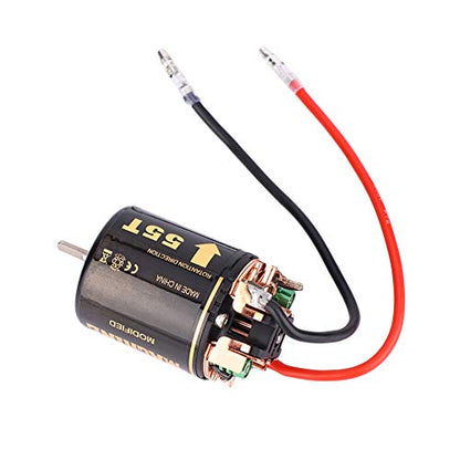 540 Brushed Motor, High Torque Crawler Performance 55T Electric Motor for Toy Big Trucks, Rock Crawling Models, Off-Road RC Cars