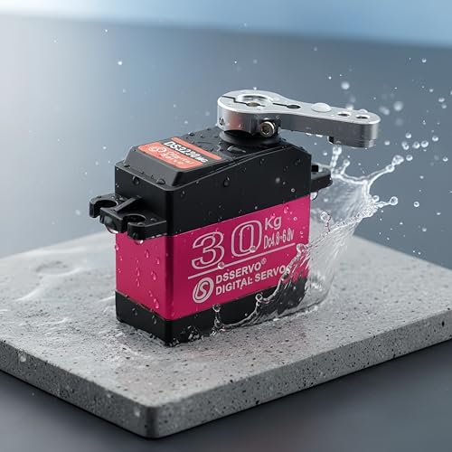 DS3230 30KG 270 Degree Digital Servo Full Metal Gear Waterproof with 25T Servo Arm for Baja 1/8 1/10 1/12 RC Car Mechanical Arm Fittings - style: 30kg（270°）