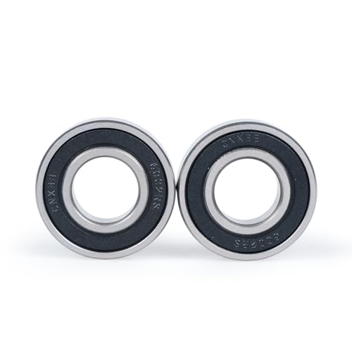 10 PCS 6002-2RS Double Rubber Sealed Deep Groove Ball Bearings 15x32x9mm, Deep Groove Ball Bearing ABCE-3 Pre-Lubricated, Chromium Bearing Steel (6002-2RS, 10) - size: 6002-2RS