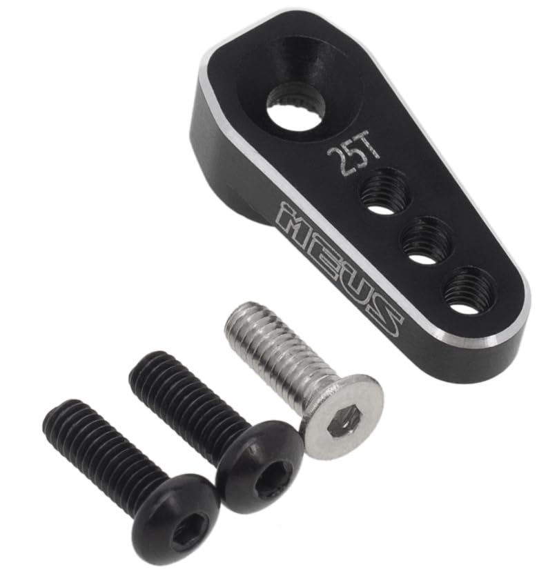 MEUS RACING TRX4M Servo Arm 25T Servo Horn for High Torque Micro Servo TRX4M 1/18 RC Crawler Upgrades Parts, 2pcs, Not for Stock Servo - size: TRX4M Servo Arm 2 Pack