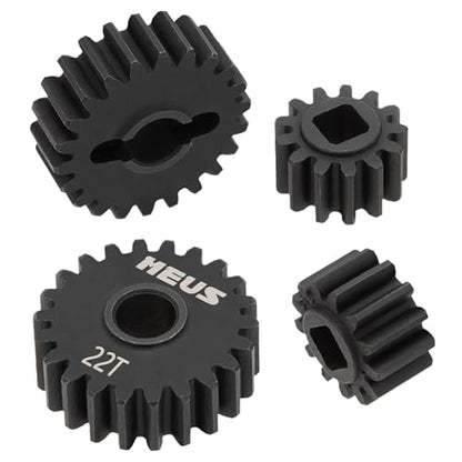 MEUS RACING Steel Overdrive Portal Gears for Axial Capra 1.9 UTB SCX10 III RC Crawlers (13-22T)