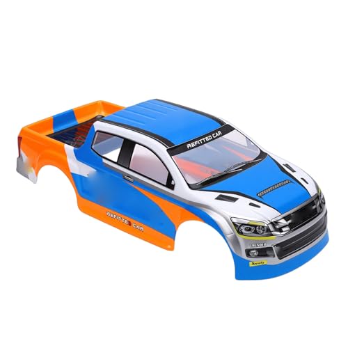 Alomejor 1/10 RC Car Body Shell, Painted Precut for 26cm Wheelbase Truck with Pickup Style, PVC Material (Blue) - color: Blue