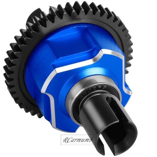 46T Center Differential Assembly #9585 Upgrades Part for Sledge 1/8,Heavy Duty Medium Carbon Steel & Aluminum Alloy RCarmumb RC Truck Replacement Upgrade,Navy Blue - color: Navy Blue(1set)