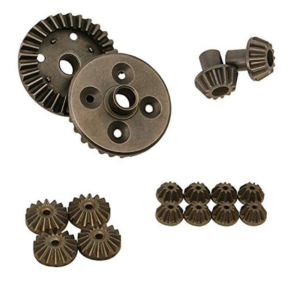 12T 24T 30T Motor Driving Gear Planet Gear Differential Gear Combo Set for WLtoys 12428 12423 1/12 RC Car Upgrade Parts (16 PCS)