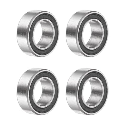 uxcell 4Pcs SMR74-2RS Deep Groove Ball Bearings, 4x7x2.5mm 440C Stainless Steel Double Shielded Bearings, ABEC 5 - size: 4x7x2.5mm