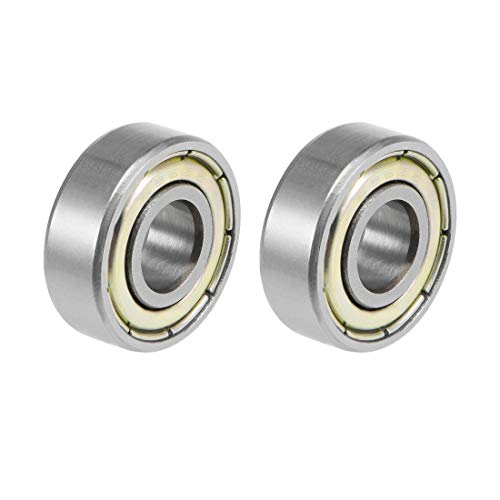 uxcell 696ZZ Deep Groove Ball Bearings Z2 6mm X 15mm X 5mm Double Shielded Carbon Steel 2pcs - size: 6mmx15mmx5mm