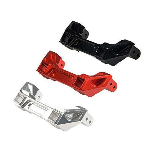 Aluminum Alloy Front Rear Bumper Mount for 1/10 RC TRX-4 Crawler Car(Red) - color: Red