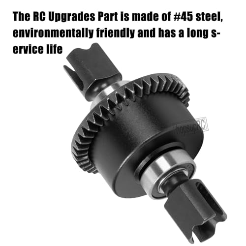 Aluminum Gearbox Case gears with 42T&15T Upgrades Part for 1/8 Karton Outcast Typhon 6S,1/7 Mojave Limitless 6S,Wave Box Gearbox Hops Up,Black