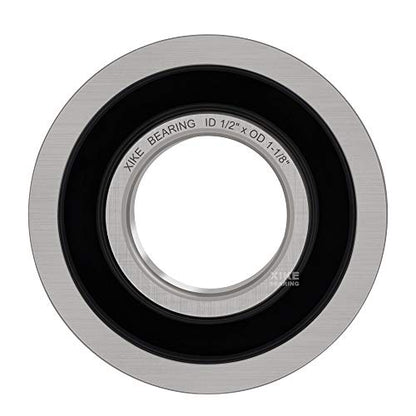 XiKe 10 Pack Flanged Ball Bearing ID 1/2" x OD 1-1/8" | Suitable for Lawn Mower, Wheelbarrows, Carts & Hand Trucks Wheel Hub, Replacement for MTD, Honda, 12118 ＆ Rotary 324 Etc. - size: ID 1/2" x OD 1-1/8"