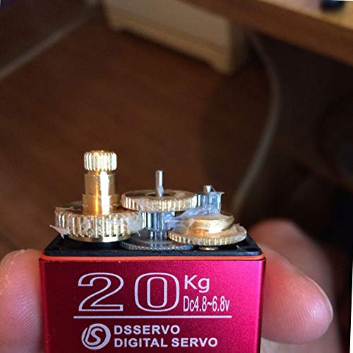 Pack of 4 DS3218 Digital RC Servo Motor 20KG High Torque Full Metal Gear Waterproof for Baja Cars Robot DIY 270° - size: 20kg x 4PCS(270°)