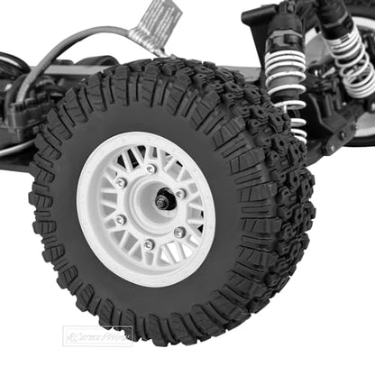 RC Wheels and Tires Truck Tires Short Course Tires for 1/10 Scale Car Arrm a Senton,Slash 2WD 4×4,Axia1,Rc 4wd,Red cat,Plastic Wheels Rubber Tires,4pcs,White - color: White(4pcs)