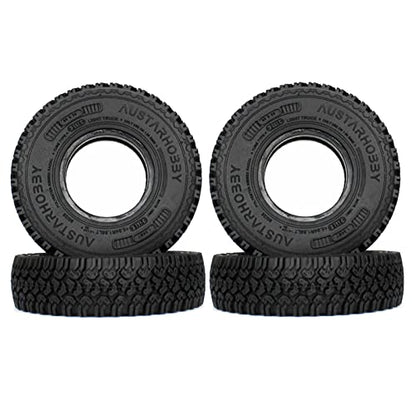 1.55 inch Tires Rubber Tyres for 1:10 RC Crawler Car D90 TF2 Tamiya CC01 LC70 MST JIMNY 90069 (90mm) - color: 90mm