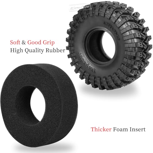 RC 1.9" Beadlock Wheel 1.9 Beadlock Tire for 1/10 SCX10 90046 AX103007 SCX10 II III TRX4 6 Gen7 8 RC Crawler,Alloy 1.9 rc Wheels and Tires Rubber Tires 1.9 Rims w/Wheels Ring,Navy Blue - color: Navy Blue(4pcs)