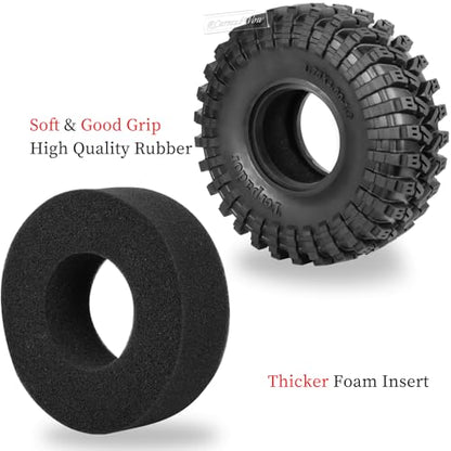 RC 1.9" Beadlock Wheel 1.9 Beadlock Tire for 1/10 SCX10 90046 AX103007 SCX10 II III TRX4 6 Gen7 8 RC Crawler,Alloy 1.9 rc Wheels and Tires Rubber Tires 1.9 Rims w/Wheels Ring,Navy Blue - color: Navy Blue(4pcs)