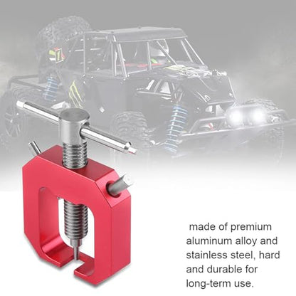 Mini Gear Pullers, RC Pinion Bearing Puller Stainless Steel Small Gear Puller Professional Tool Remover for RC Drift Wheels Motor Upgrade, Mini Gear Puller for RC Car Fan(Red) - color: Red