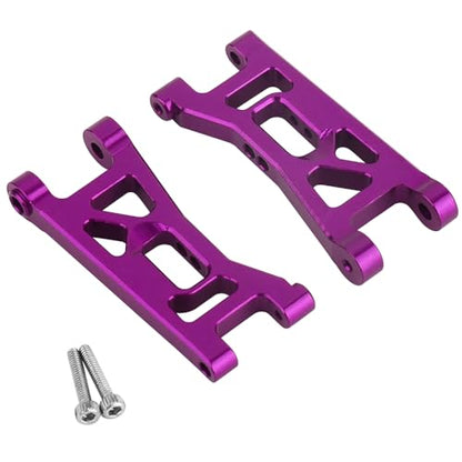 Aluminum Steering Knuckles, C Hubs Front Rear Shock Mount Suspension Arms Transmission Cover Wheel Hex for 1/24 Buggy Losi Micro-B Upgrade Set,8 Set (Purple)-65165 - color: Purple