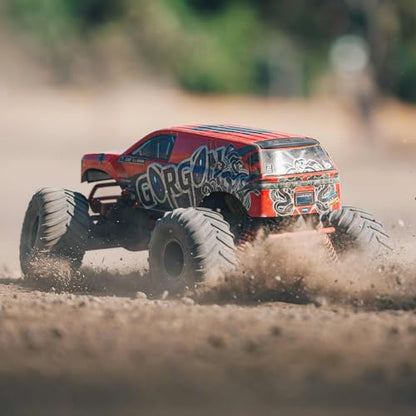 ARRMA RC Truck Gorgon 2 Wheel Drive MT 1/10 RTR (Ready-to-Run Battery and Charger Included) Smart 3300 7C S120 USB Red ARA3230ST2 - color: Red